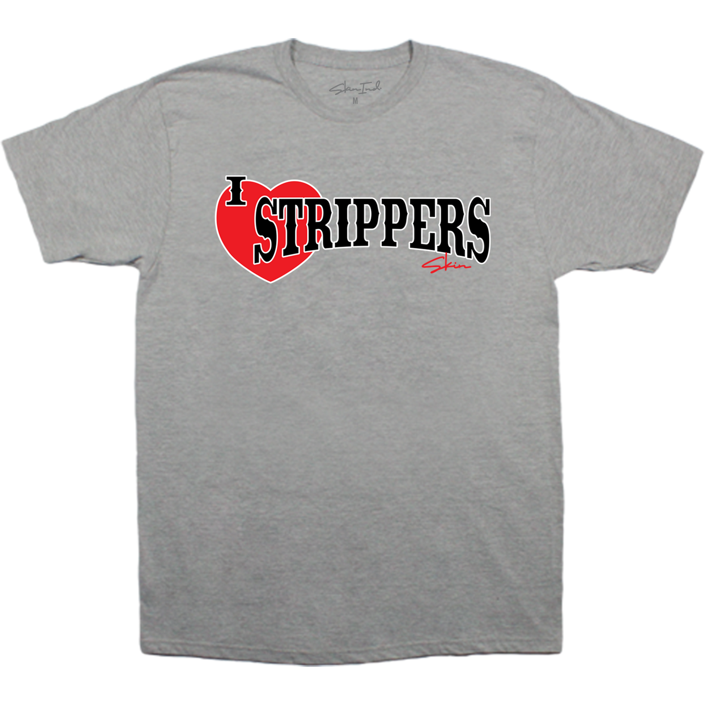 Mens Crew S/S Tee - STRIPPERS (Heather)