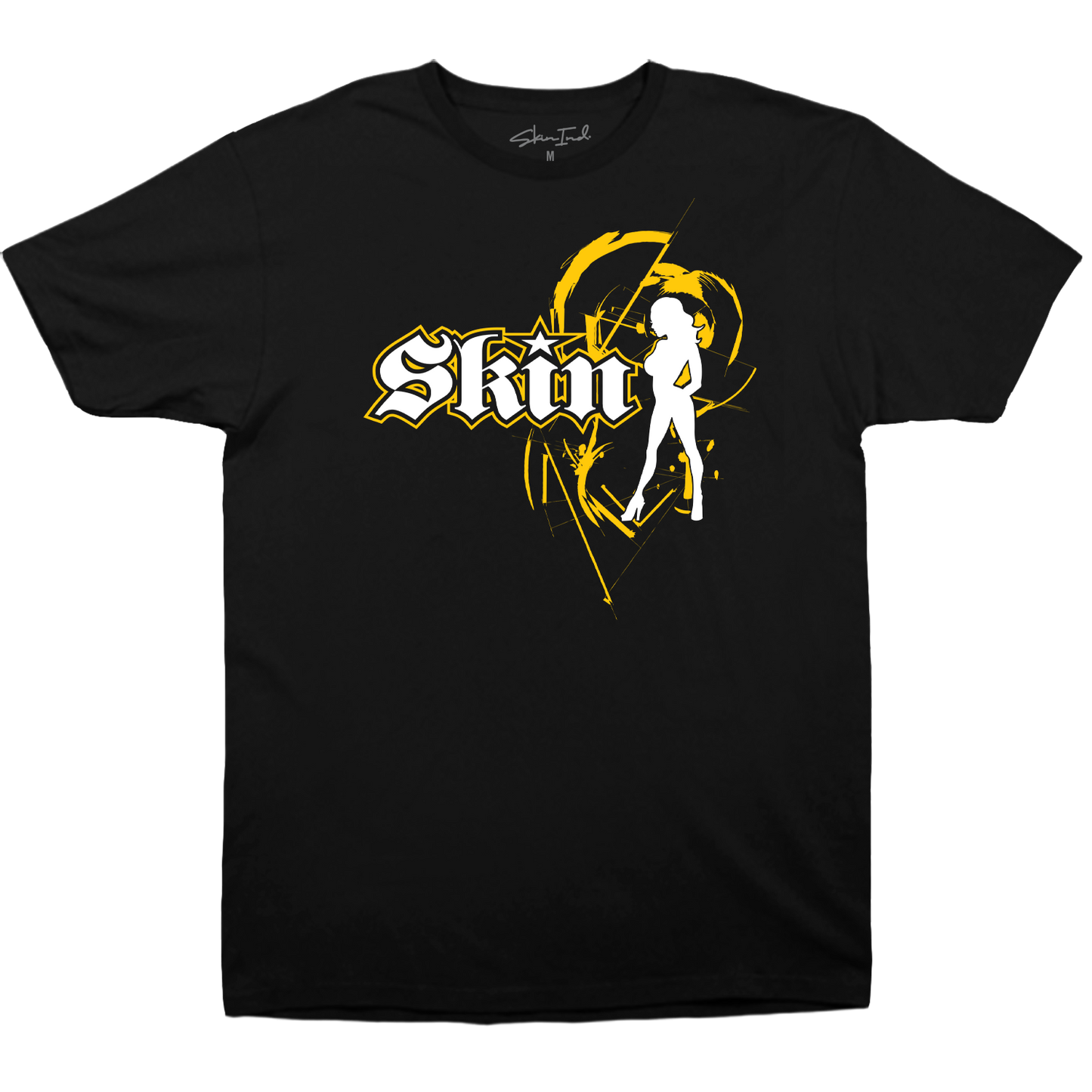Mens Crew S/S Tee - STROKED (Black)