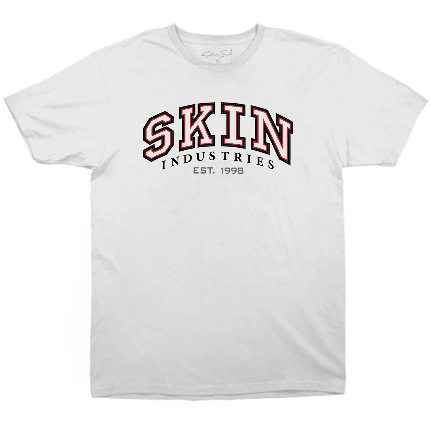 MENS CREW TEE - VARSITY  in White