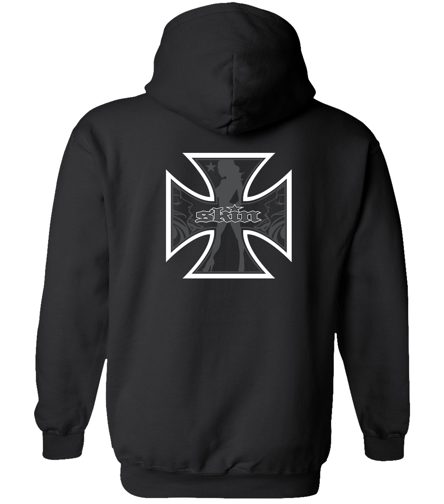 Mens Hoodie (Pullover) - C5 (Black)