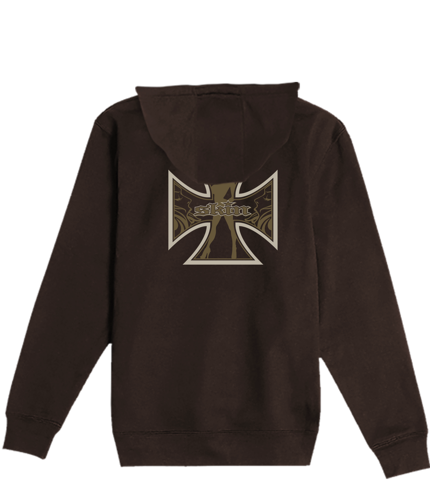 Mens Hoodie (Pullover) - C5 (Brown)