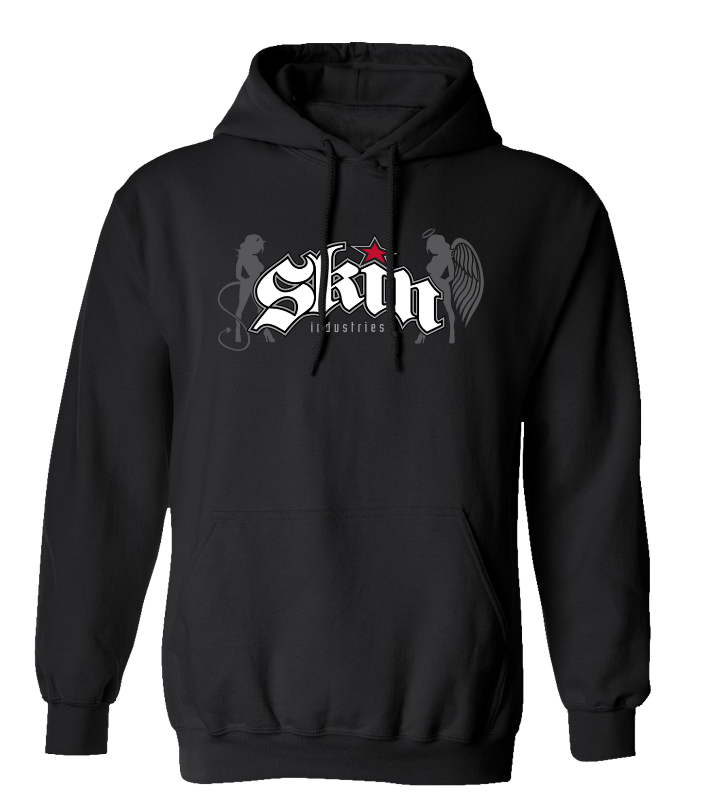 Mens Hoodie (Pullover) CON-CORP (Black)