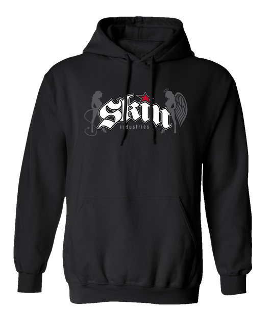 Mens Hoodie (Pullover) CON-CORP (Black)