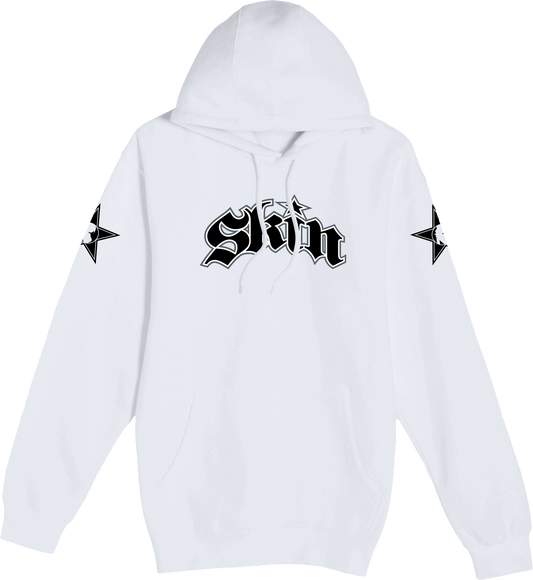 Mens Pullover Hoodie - GOTHIC (White)