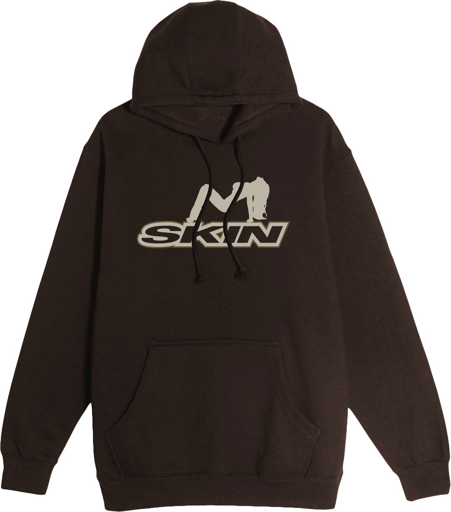 Mens Hoodie (Pullover) - ICON (Brown)