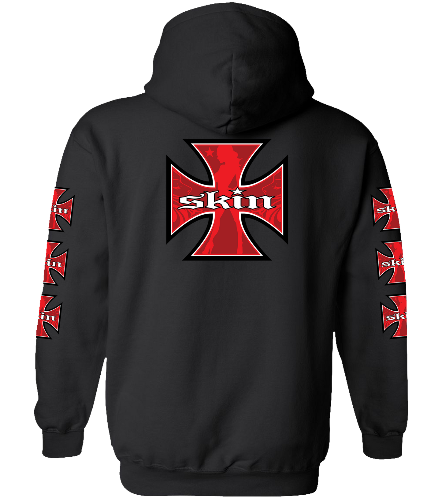 Mens Hoodie (Pullover) RUMBLER (Black)