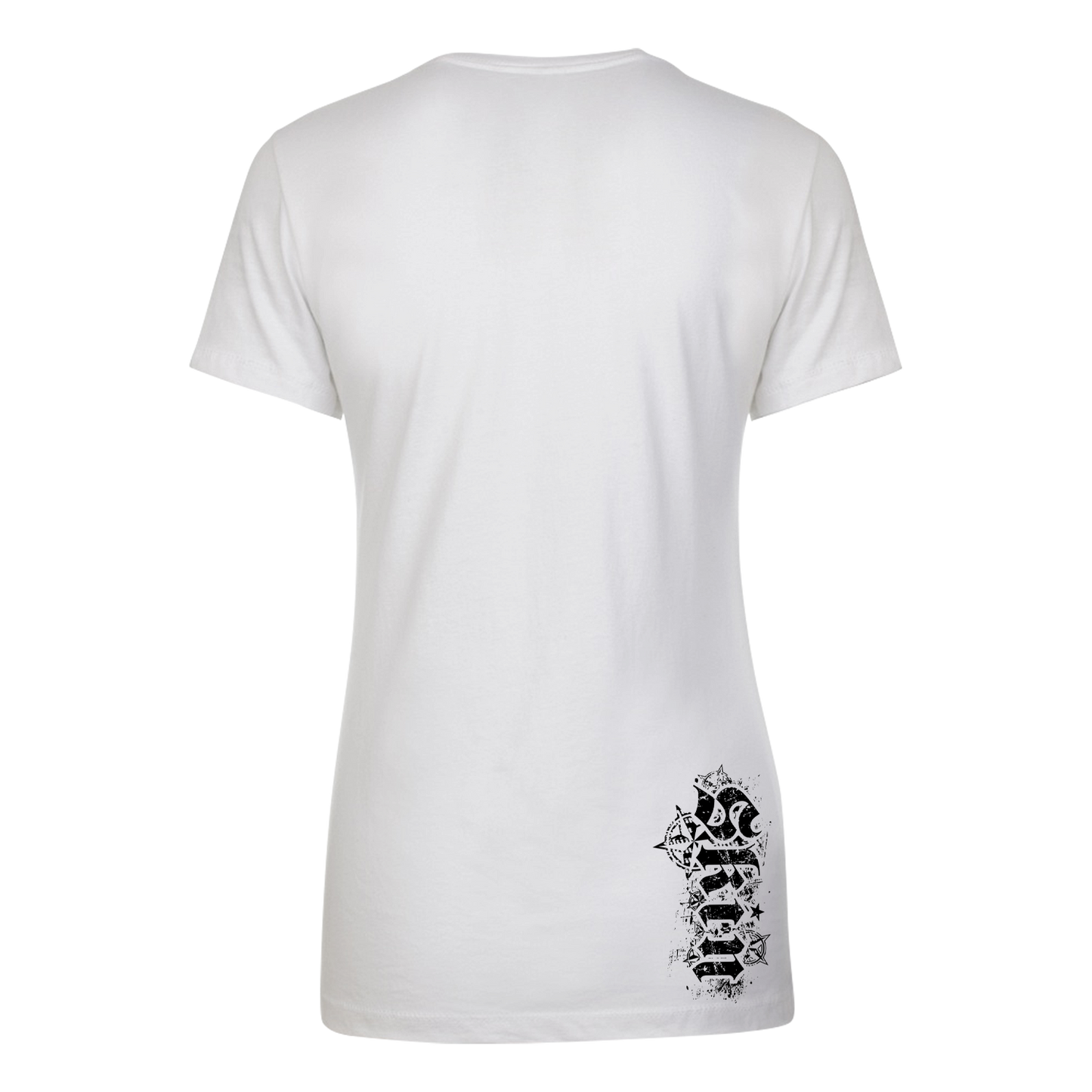 Womens Crew S/S Tee - ROCKSTAR (White)