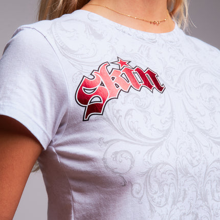 Women’s S/S Crop Tee | DAYDREAM - White