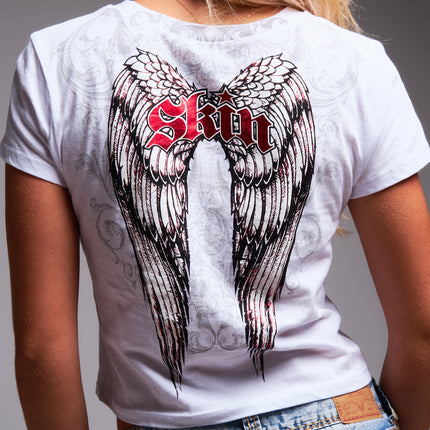 Women’s S/S Crop Tee | DAYDREAM - White