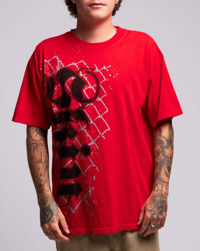 Men’s S/S Tee Premium | CAGE - Red