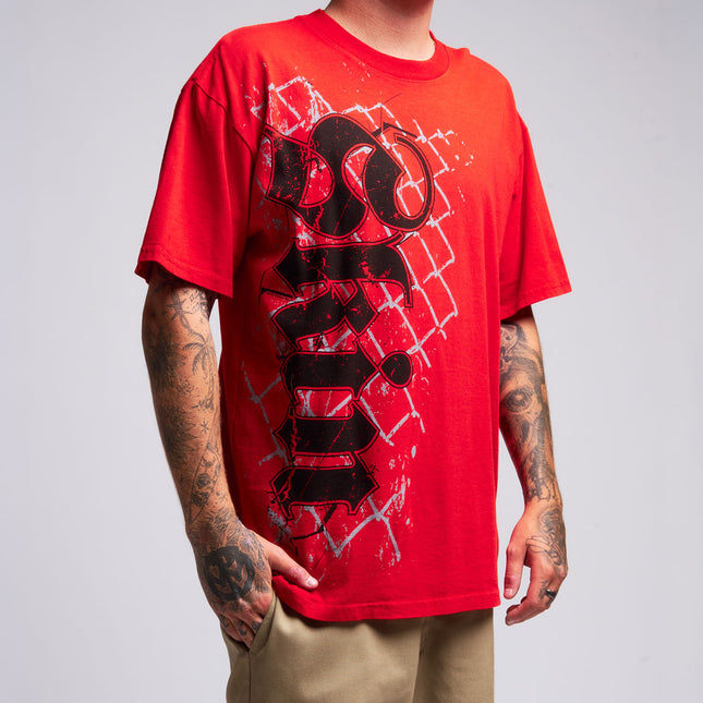 Men’s S/S Tee Premium | CAGE - Red