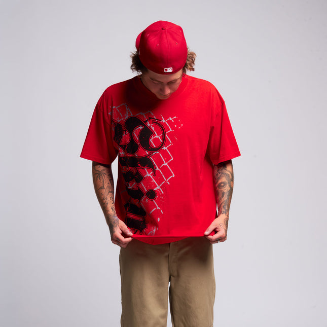 Men’s S/S Tee Premium | CAGE - Red