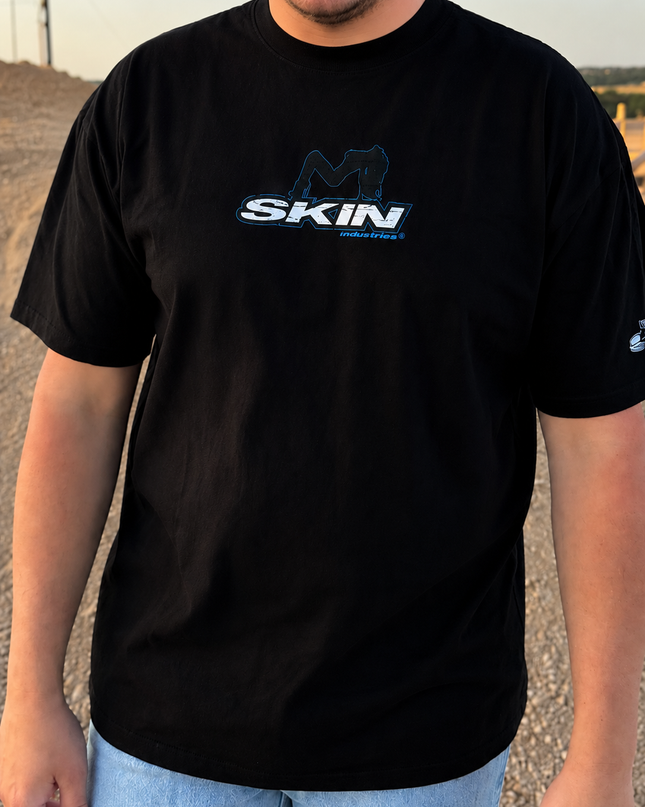 Men’s S/S Tee Premium | ICON -Black/Blue