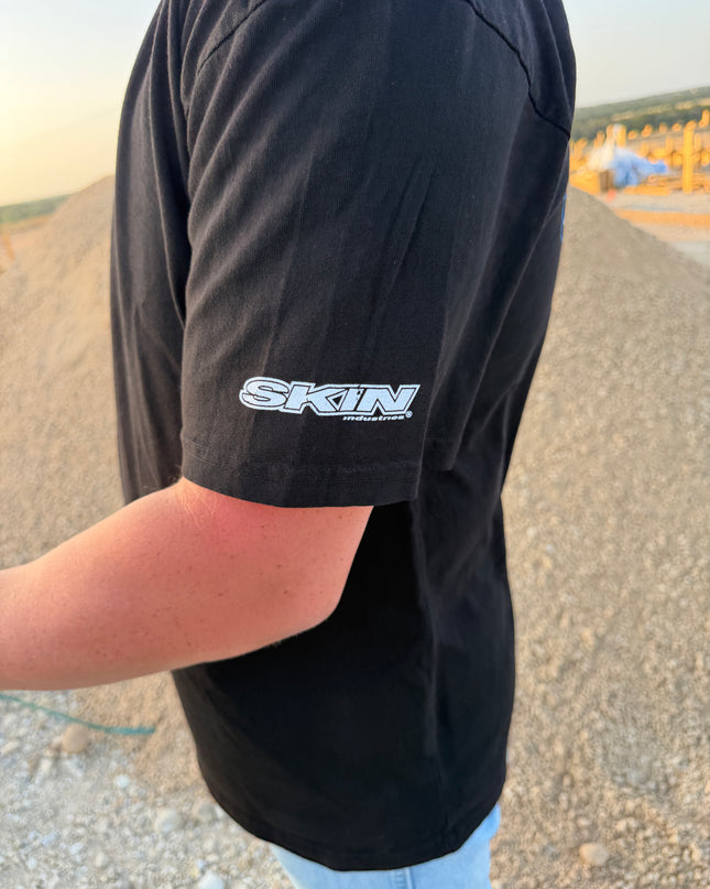Men’s S/S Tee Premium | ICON -Black/Blue