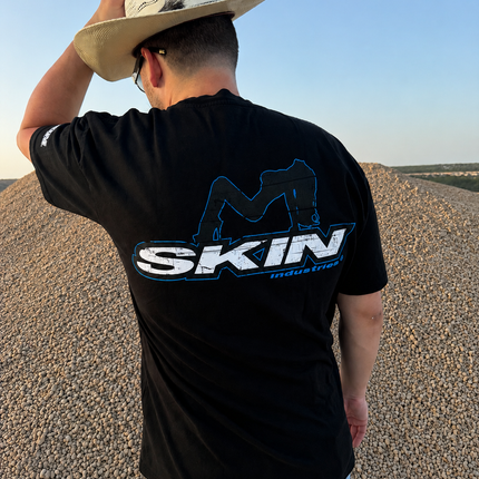 Men’s S/S Tee Premium | ICON -Black/Blue