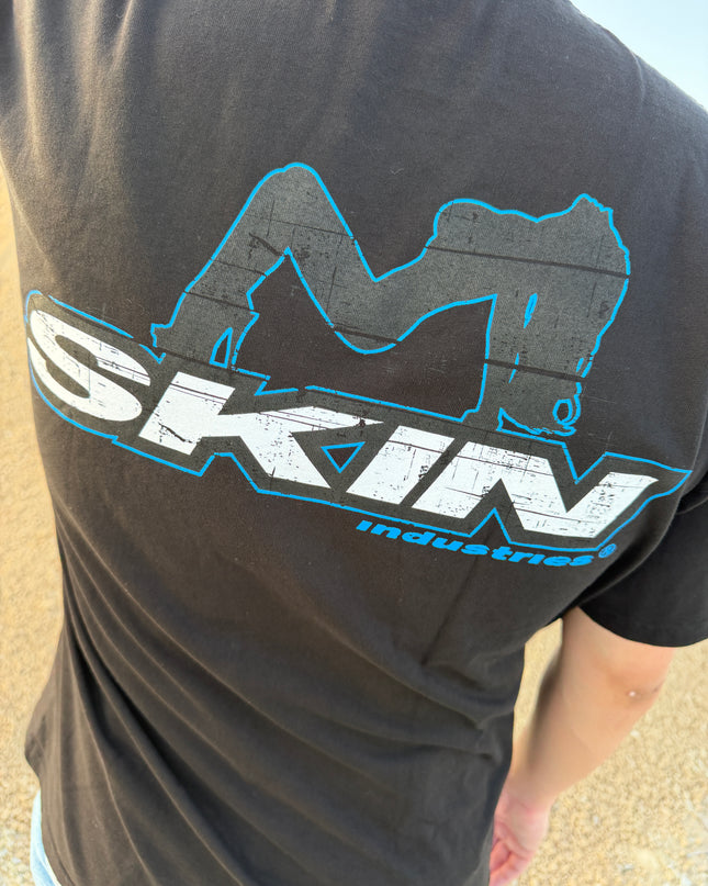 Men’s S/S Tee Premium | ICON -Black/Blue