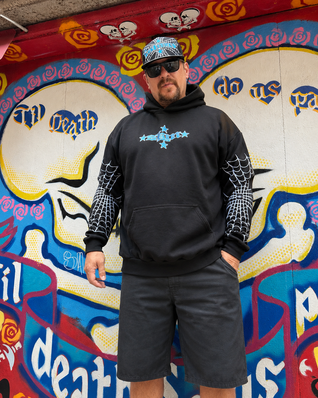 Men's Hoodie P/O | SPIDER - Black