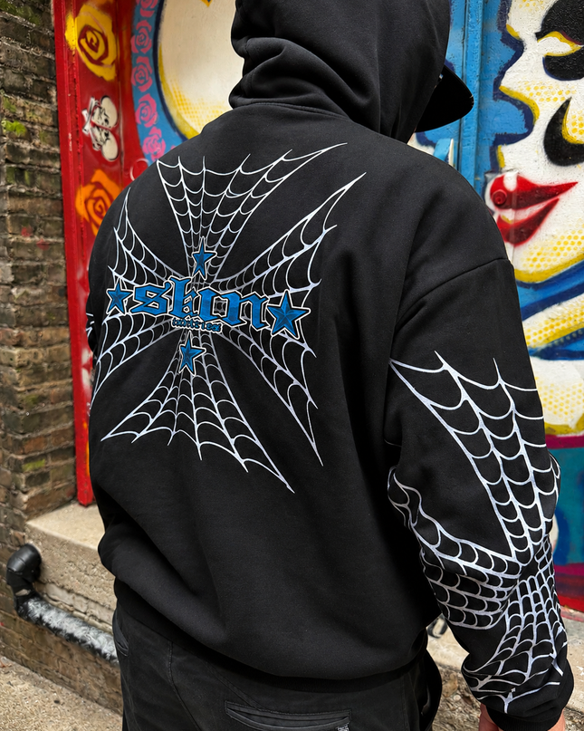 Men's Hoodie P/O | SPIDER - Black