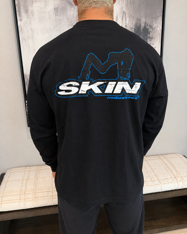 Men's L/S Tee Classic | ICON - Black (Blue)