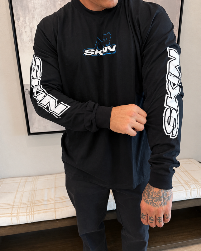 Men's L/S Tee Classic | ICON - Black (Blue)