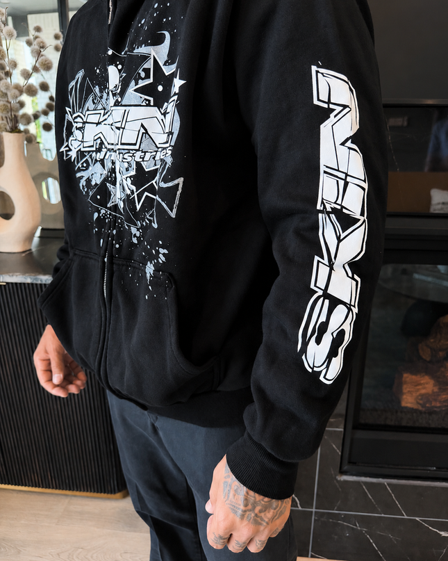 Men's Hoodie Zip | SLICK - Black