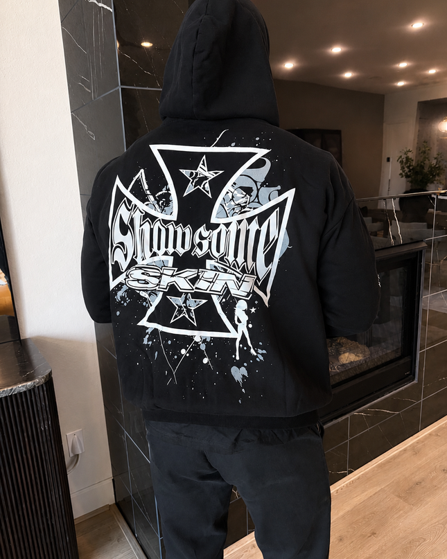 Men's Hoodie Zip | SLICK - Black