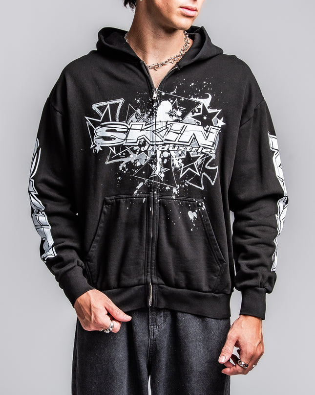 Men's Hoodie Zip | SLICK - Black