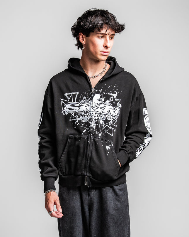 Men's Hoodie Zip | SLICK - Black