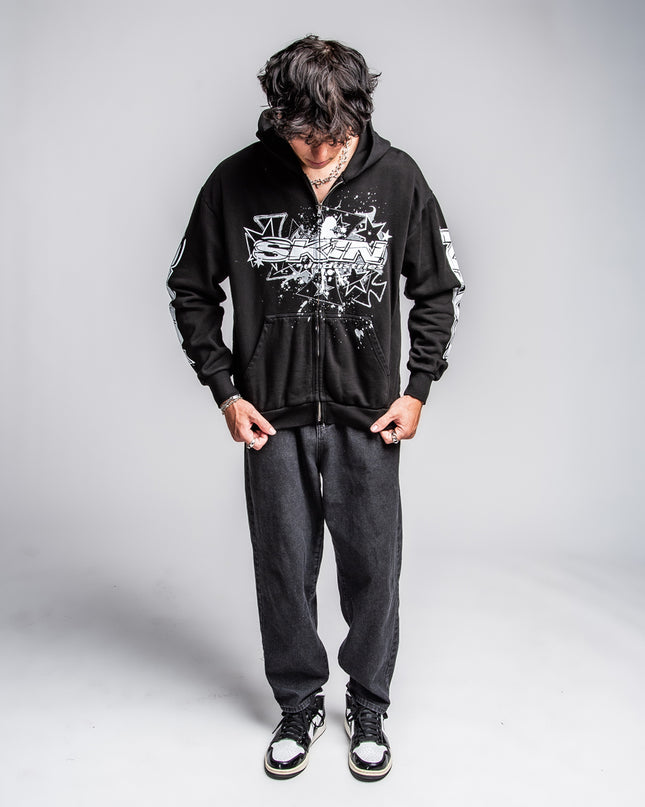 Men's Hoodie Zip | SLICK - Black