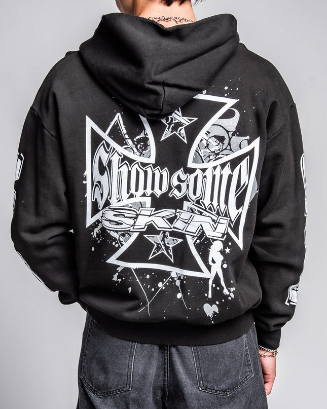 Men's Hoodie Zip | SLICK - Black