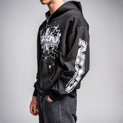 Men's Hoodie Zip | SLICK - Black