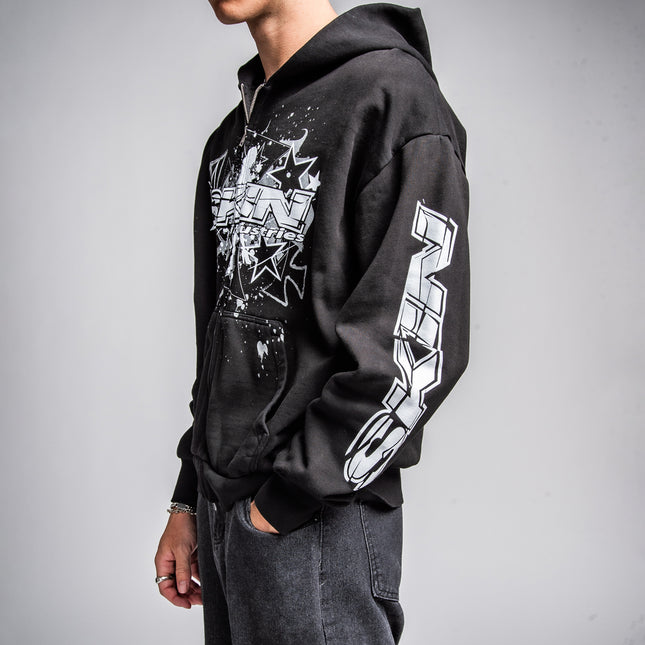 Men's Hoodie Zip | SLICK - Black
