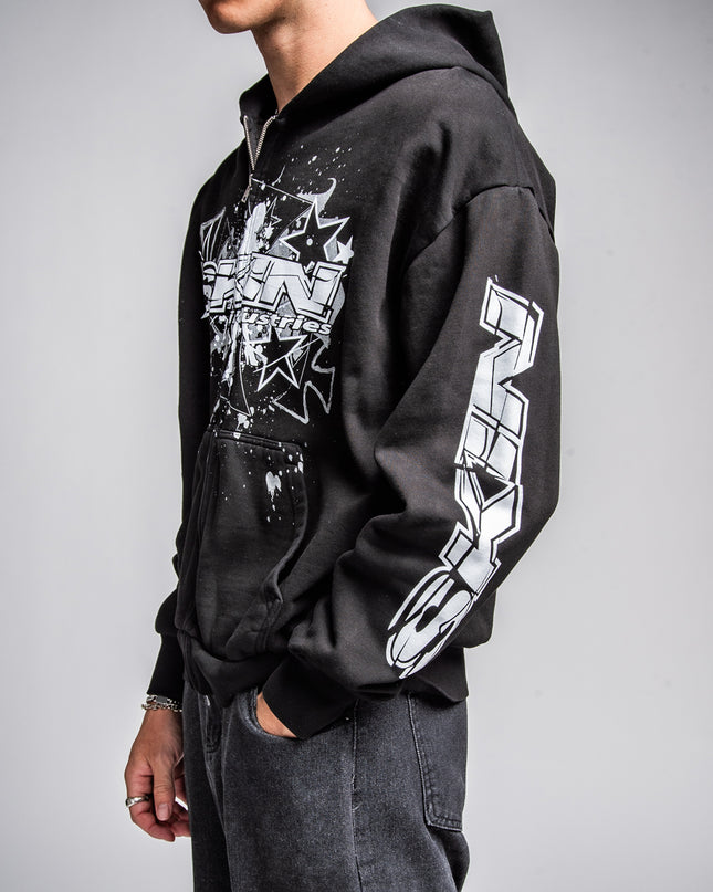 Men's Hoodie Zip | SLICK - Black