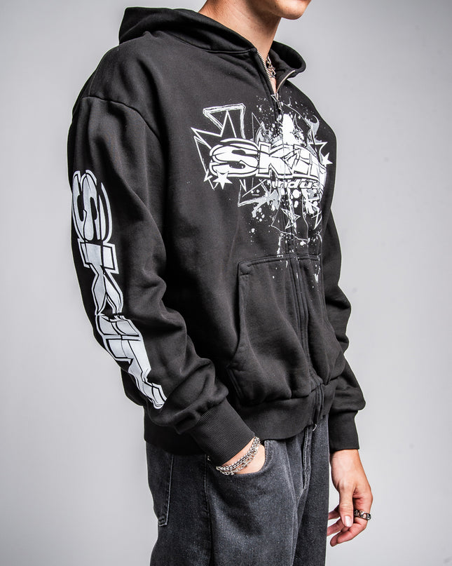 Men's Hoodie Zip | SLICK - Black