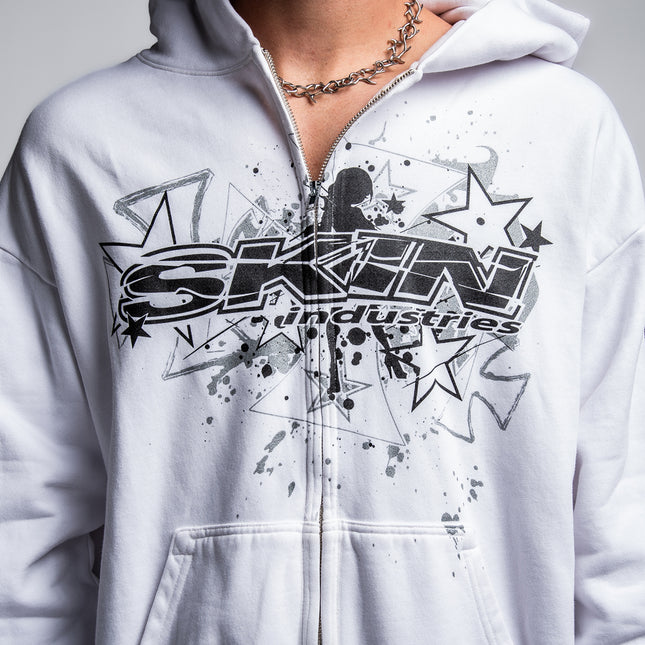 Men's Hoodie Zip | SLICK - White