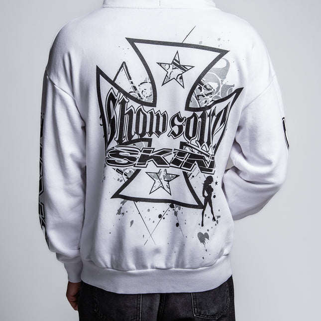 Men's Hoodie Zip | SLICK - White