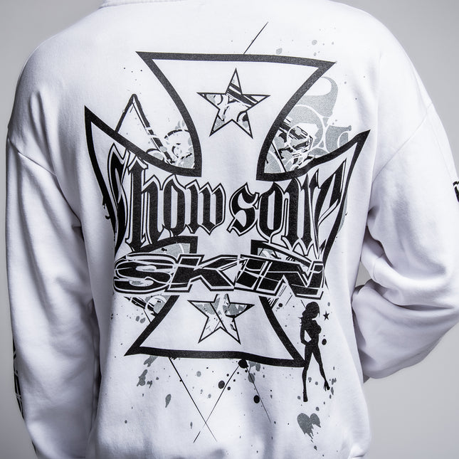 Men's Hoodie Zip | SLICK - White