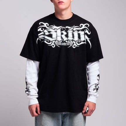 Men's 2Fer Tee | TRIBAL - Black