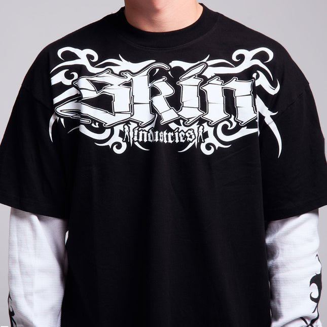 Men's 2Fer Tee | TRIBAL - Black