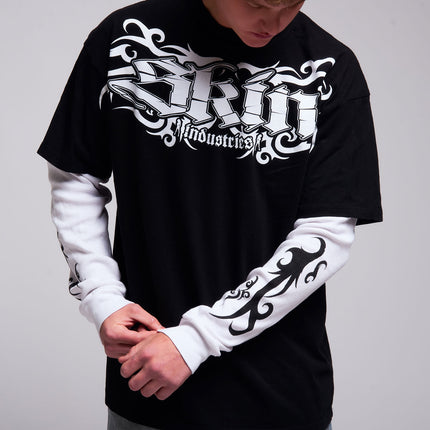 Men's 2Fer Tee | TRIBAL - Black
