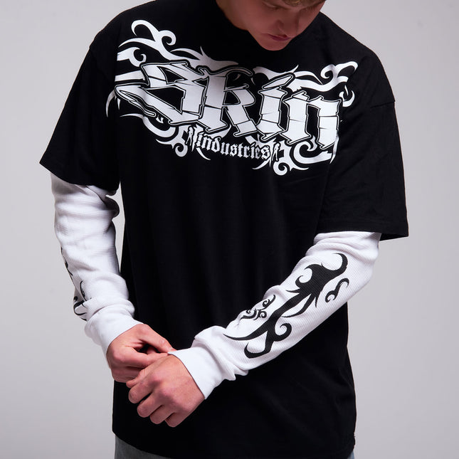 Men's 2Fer Tee | TRIBAL - Black