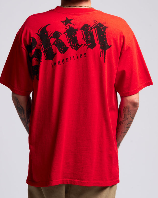 Men’s S/S Tee Premium | LOCKED DOWN – Red