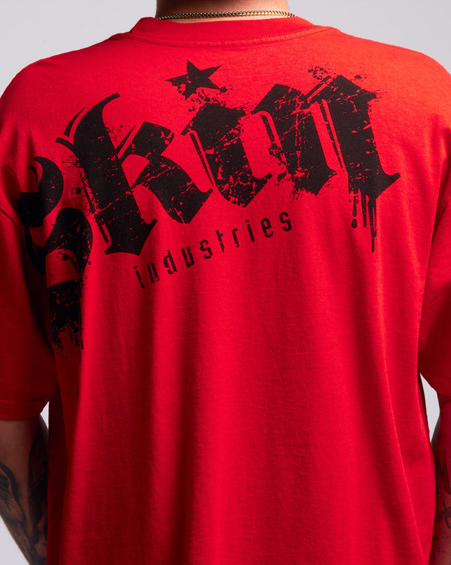 Men’s S/S Tee Premium | LOCKED DOWN – Red