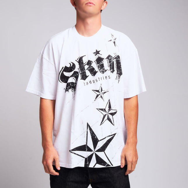 Men’s S/S Tee Premium | LOCKED DOWN – White