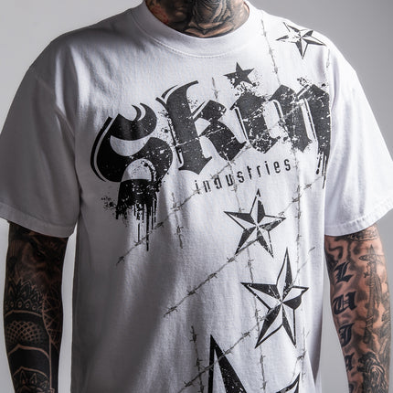 Men’s S/S Tee Premium | LOCKED DOWN – White