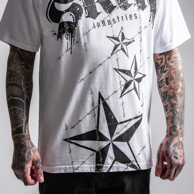 Men’s S/S Tee Premium | LOCKED DOWN – White