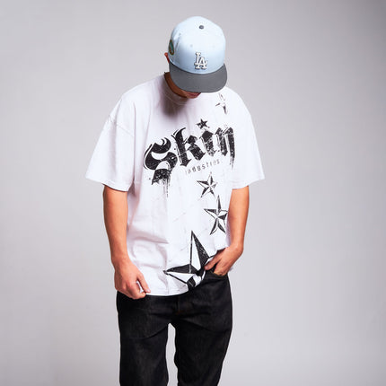 Men’s S/S Tee Premium | LOCKED DOWN – White