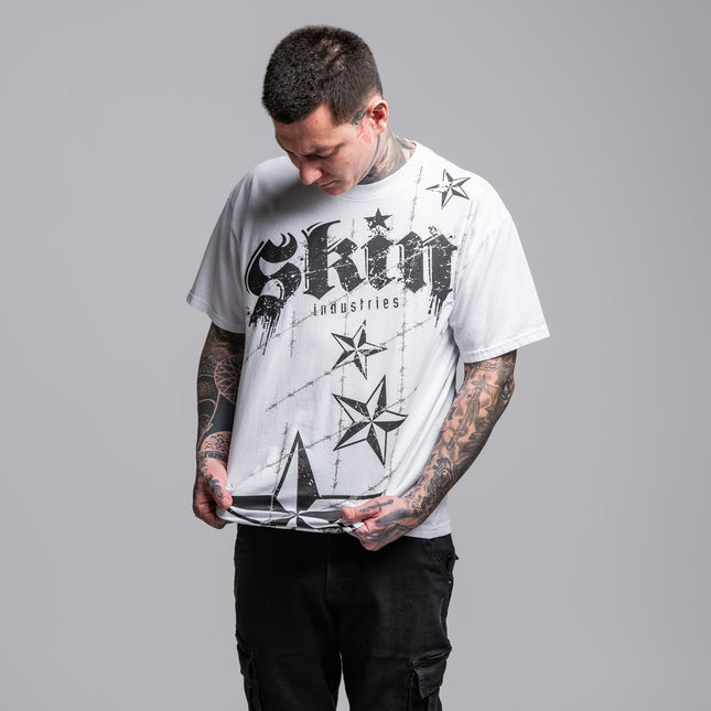 Men’s S/S Tee Premium | LOCKED DOWN – White