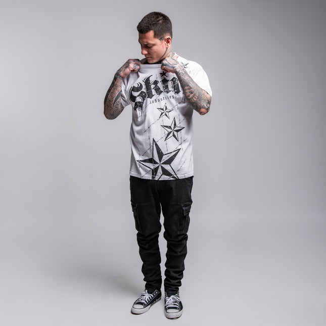 Men’s S/S Tee Premium | LOCKED DOWN – White