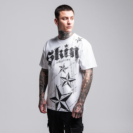 Men’s S/S Tee Premium | LOCKED DOWN – White